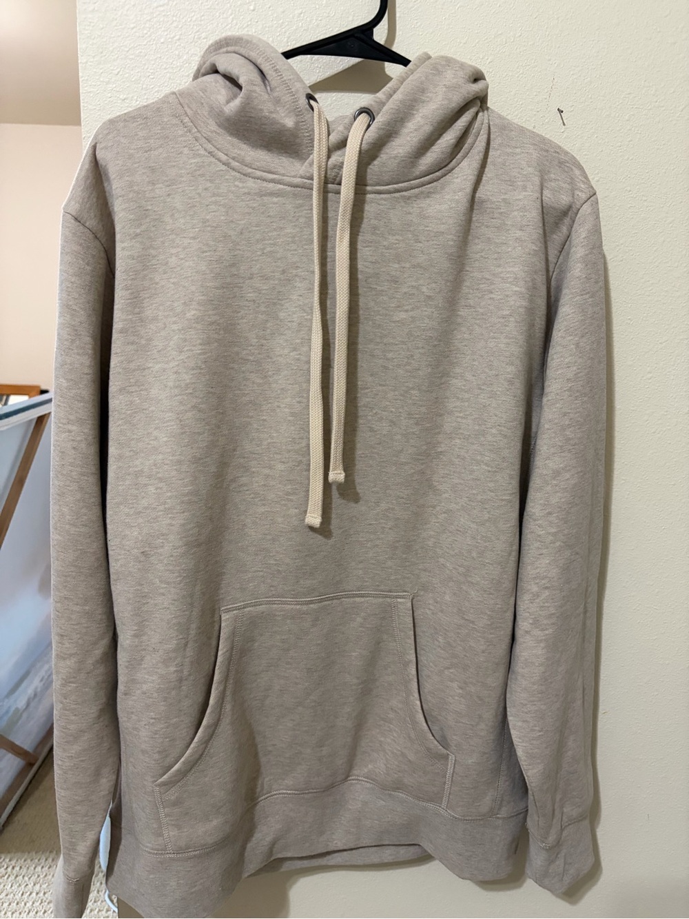 Beige oatmeal heathered Hoodie